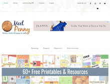 Tablet Screenshot of meetpenny.com